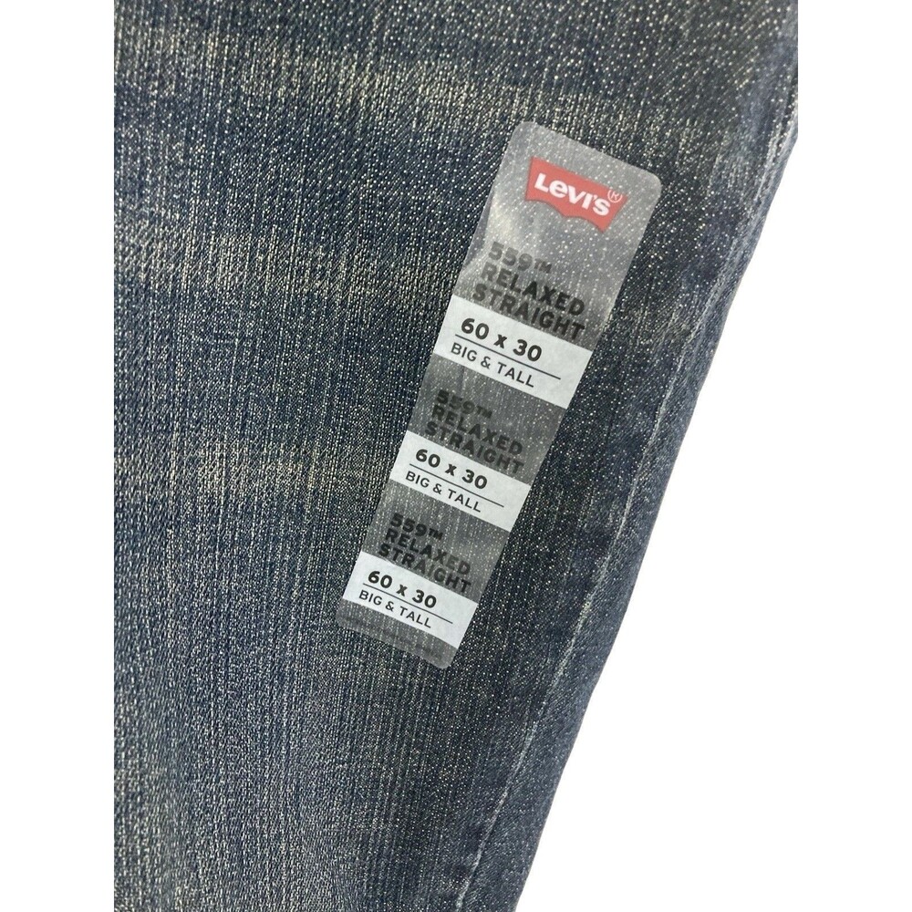 Men's Levi's 559 Relaxed Straight Jeans Sandy Wash Blue Size 60x30 - Picture 3 of 8